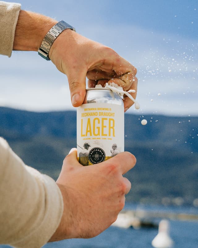 Pouring beer